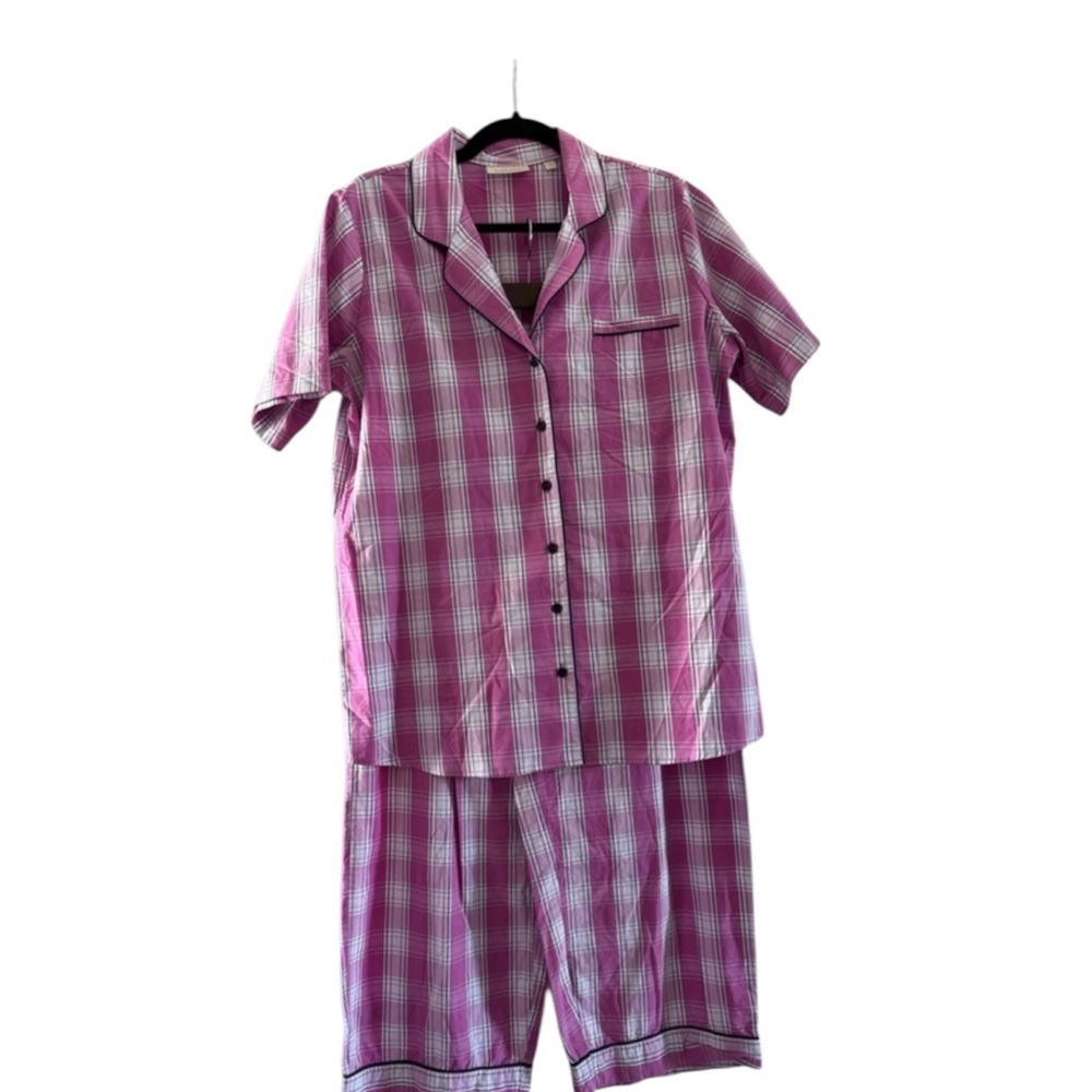 NWOT - Nordstrom Pink Plaid Pajama Top